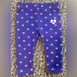 NEW WITHOUT TAGS Hurley Kids' Purple Heart Print Leggings